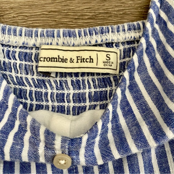 Abercrombie & Fitch Blue Striped Cotton Mini Sundress - Picture 6 of 10